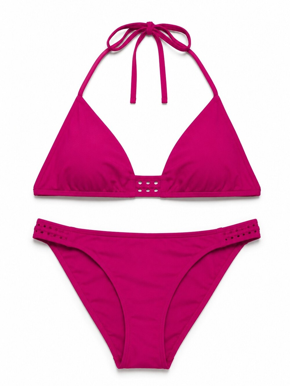 Eres Lumi Clos Pink Fizz Triangle Bikini Set Size 12 NWT
